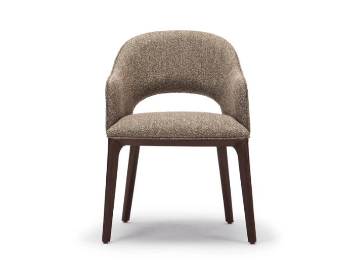 JOY - Fabric chair with armrests _ Papell Design